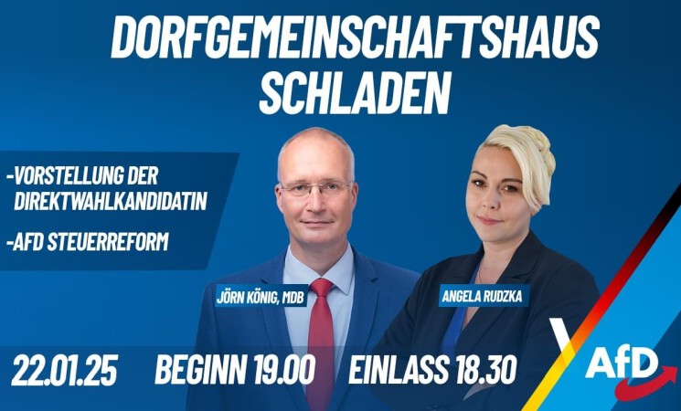 +++ Wahl-Veranstaltung im DGH Schladen am 22.1. 2025 +++