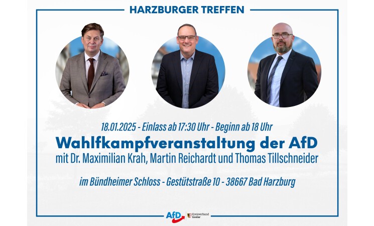 Harzburger Treffen am 18. Januar 2025